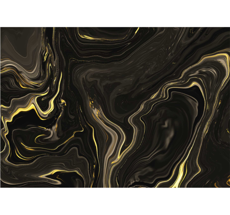 Black and gold marble Bathroom Murals - TenStickers