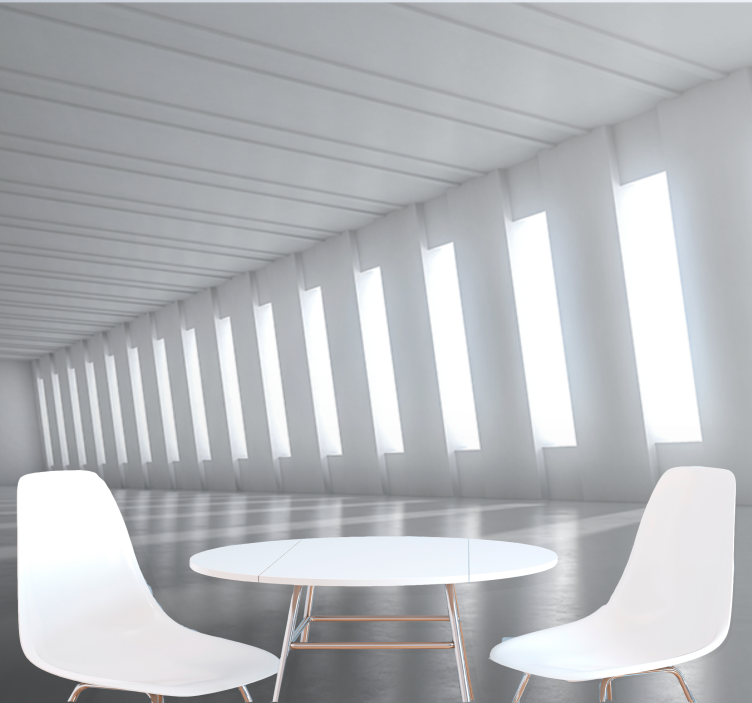 3d wallpaper minimalist bright space - TenStickers