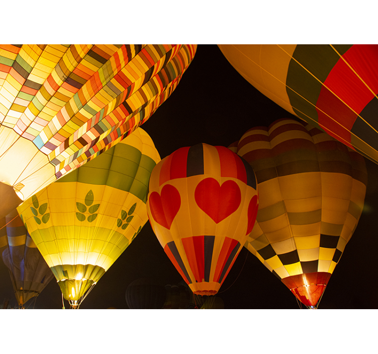 Heart Balloons Flight other wall mural - TenStickers