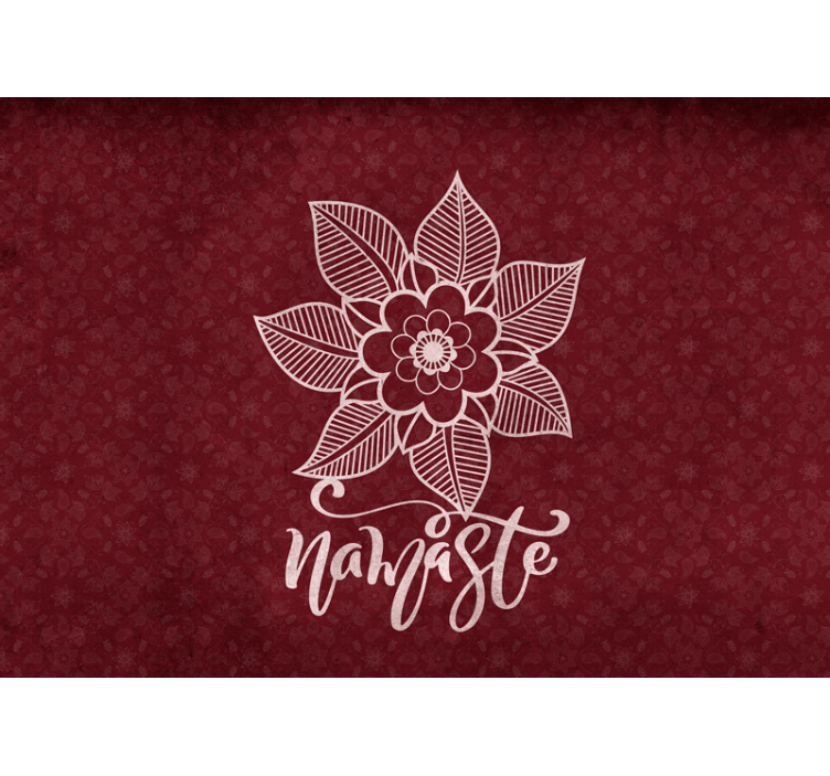 Flower wall mural elaborate botanical design - TenStickers