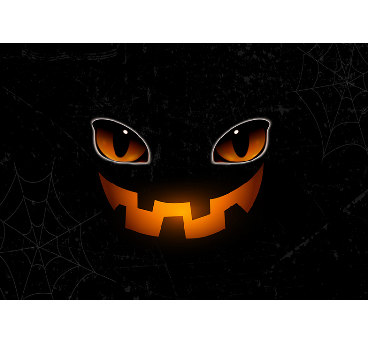 Spooky pumpkin eyes  halloween wall mural - TenStickers