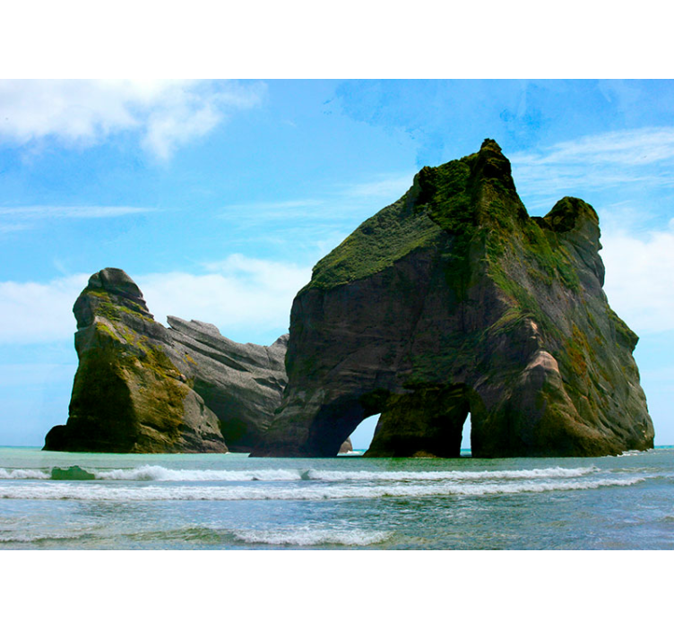 Wall mural mountain majestic mountain scene - TenStickers