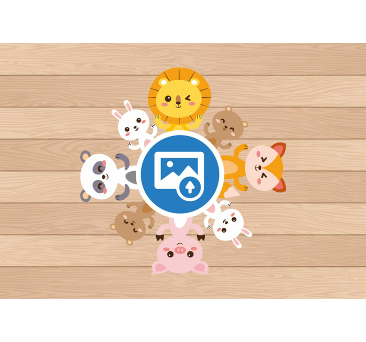 Animals wall mural playful animal companions - TenStickers