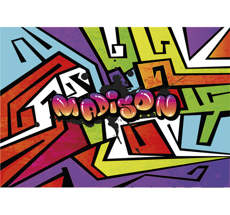 Graffiti wall mural bold street art - TenStickers