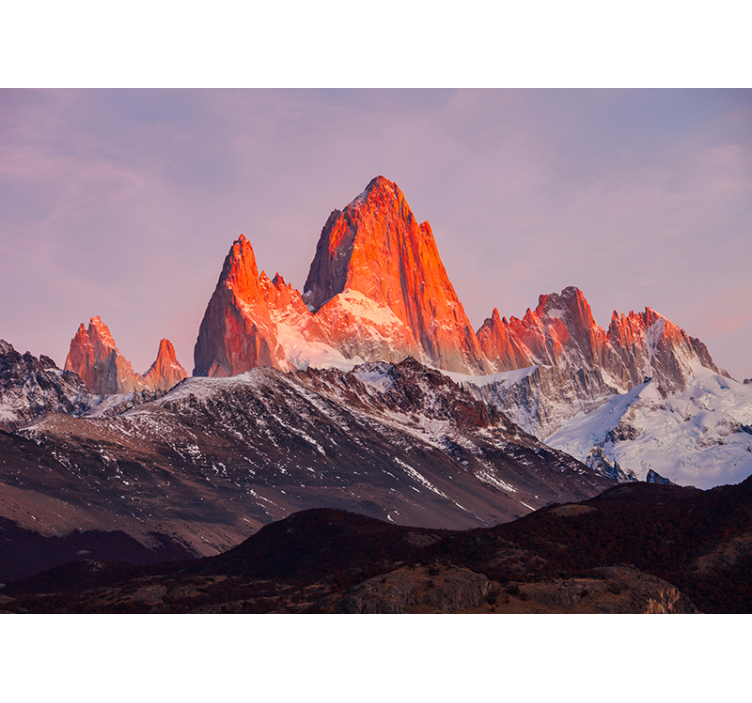 Wall mural mountain majestic mountain peaks - TenStickers