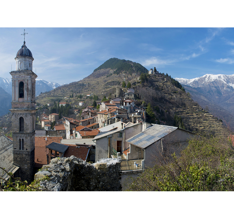 Music wall mural acoustic guitar scene - TenStickers