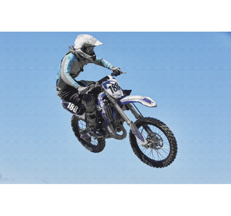 Motocross Action Scene wall mural vehicle - TenStickers