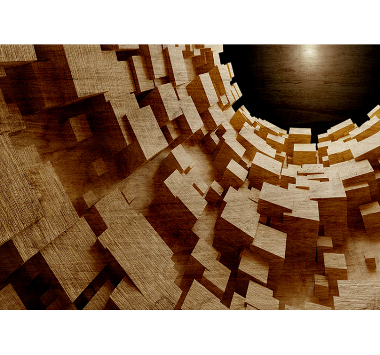 Geometric texture collage texture wall mural - TenStickers