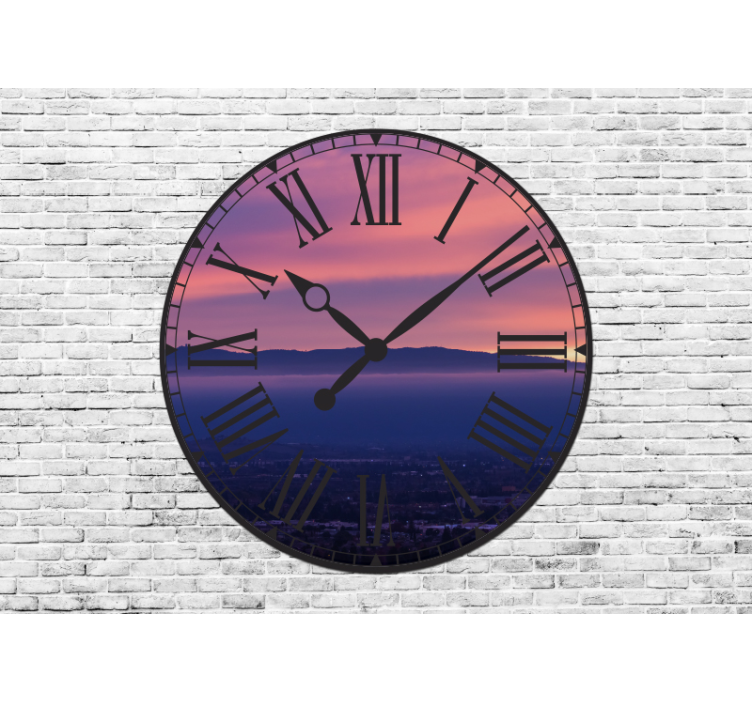 Elegant Roman Clock art wall mural - TenStickers