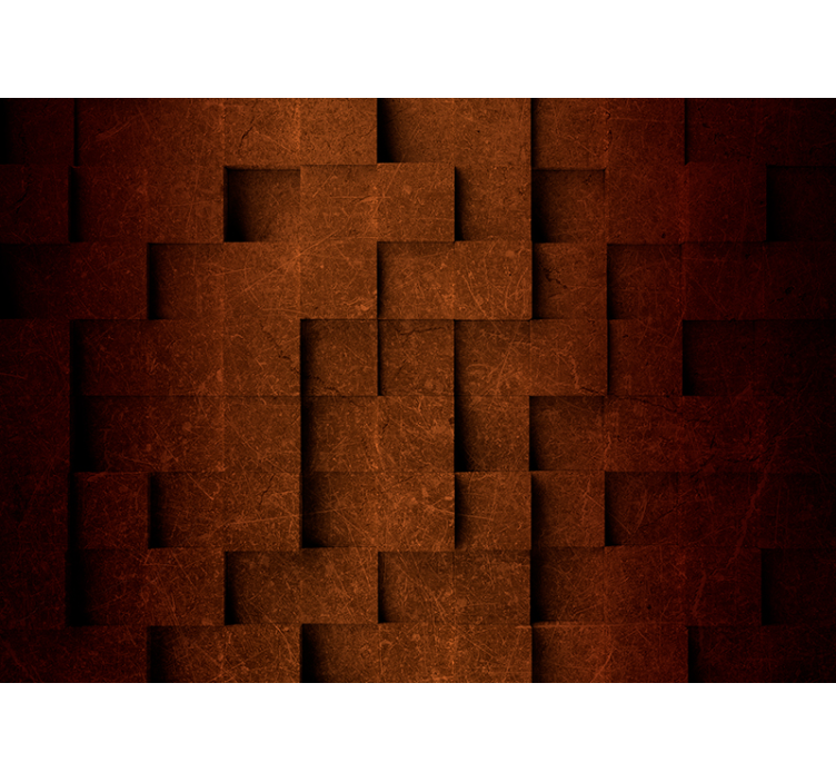 Texture wall mural layered square design - TenStickers