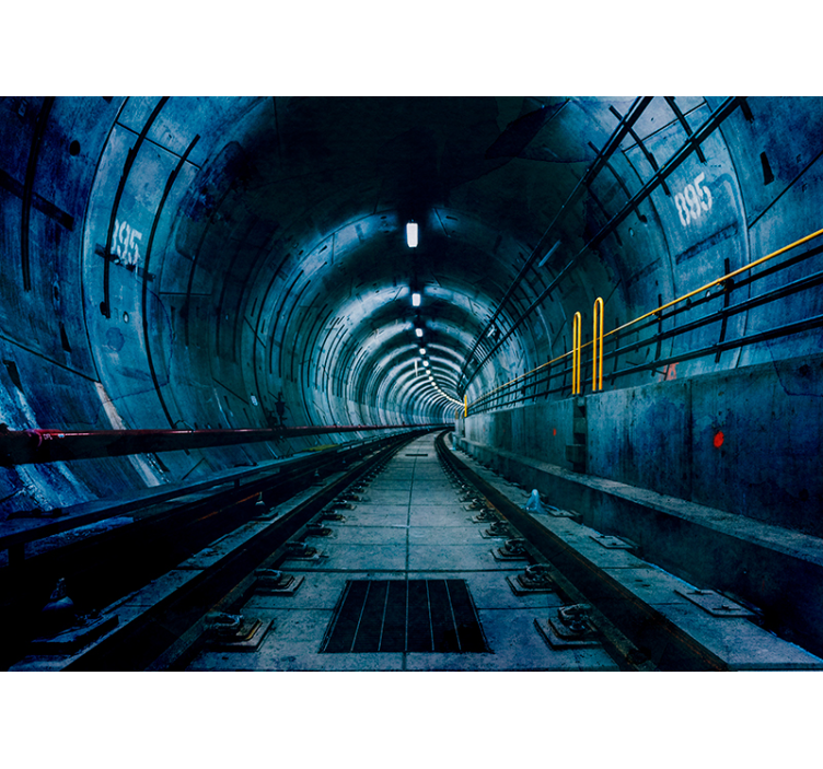 Underground Tunnel Perspective wall mural 3d - TenStickers