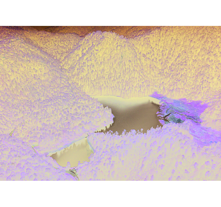 Mountain Lake Serenity landscape wall mural - TenStickers