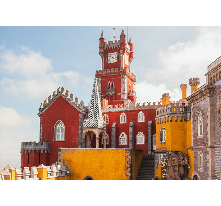 Historic Red Tower city wall mural - TenStickers