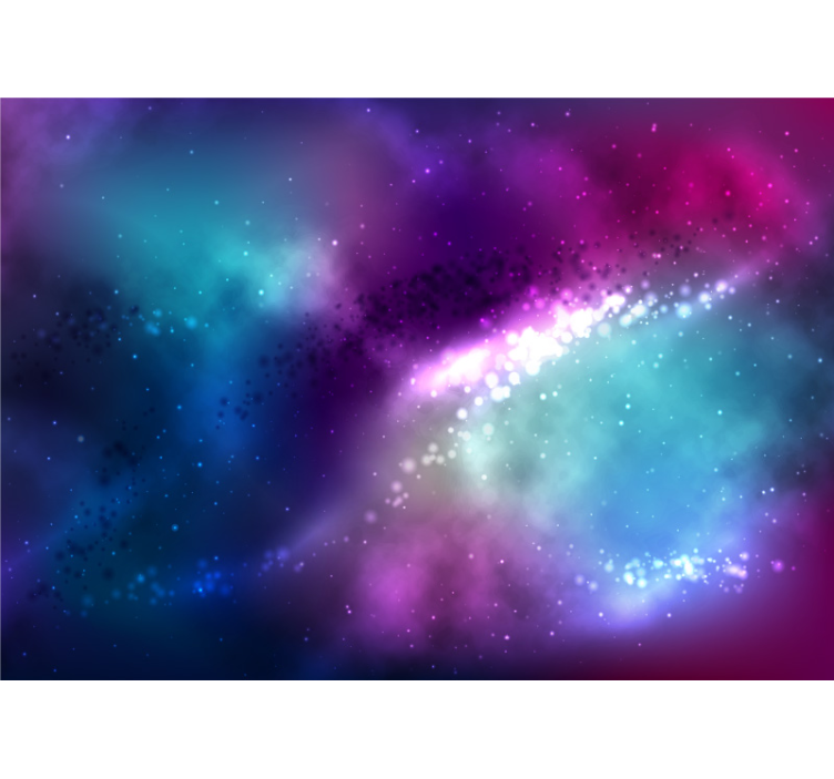 Cosmic Galaxy Design space wall mural - TenStickers