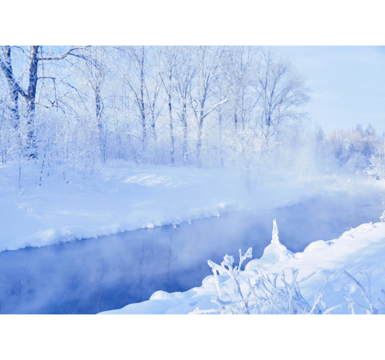 Landscape wall mural winter landscape calm - TenStickers