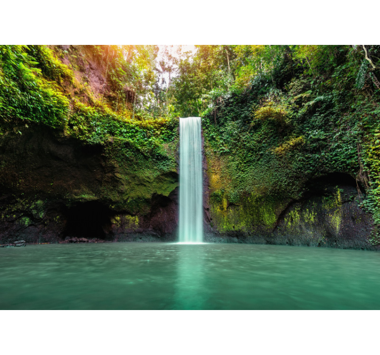 Wall mural waterfall serene waterfall retreat - TenStickers