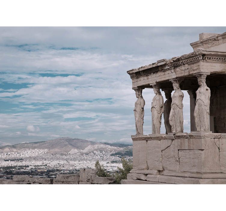 Ancient Athens View city wall mural - TenStickers