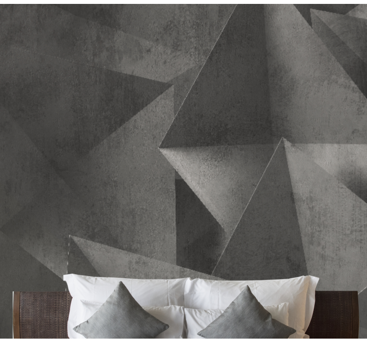 Abstract wall mural geometric shapes design - TenStickers