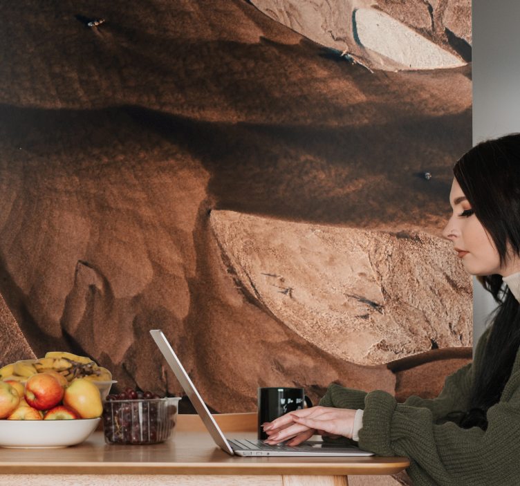 Abstract wall mural textured sand designs - TenStickers