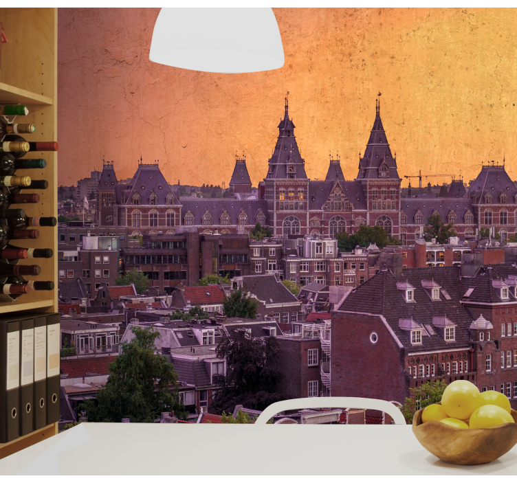 Amsterdam wall mural architectural splendor of amsterdam - TenStickers