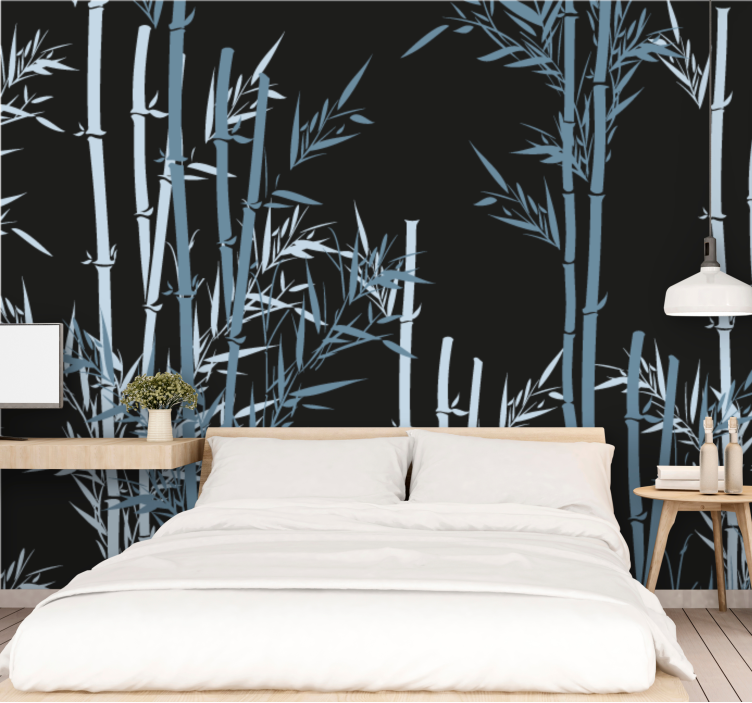 Bamboo wall mural bamboo forest design - TenStickers