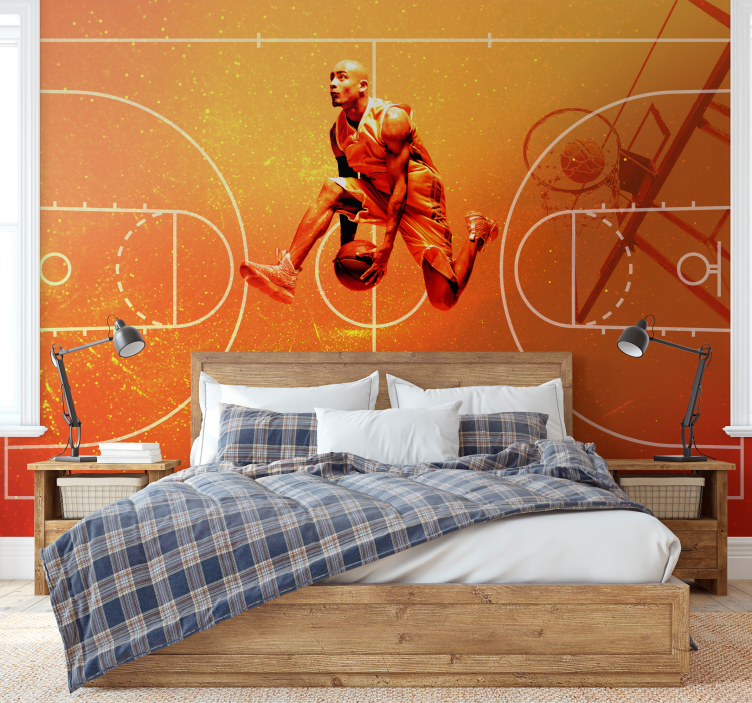 Basketball collage wall murals - TenStickers