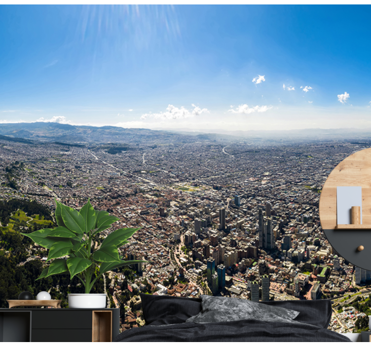Bogotá Cityscape city wall mural - TenStickers
