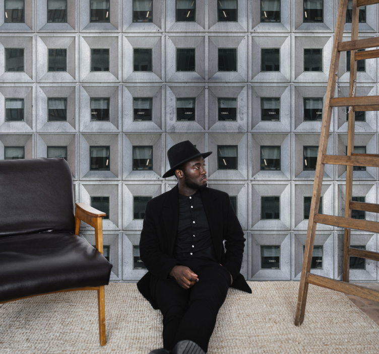 Brutalist architecture wall mural - TenStickers