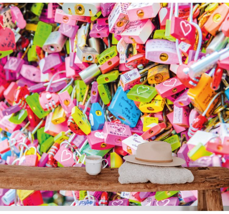 Colorful Locks romantic wall mural - TenStickers