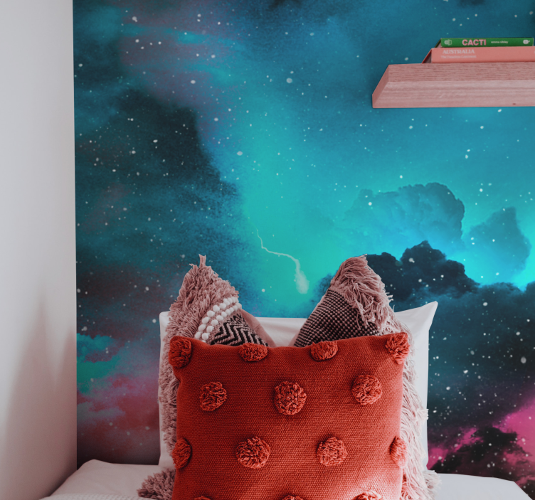 Cosmic Night Sky abstract wall mural - TenStickers