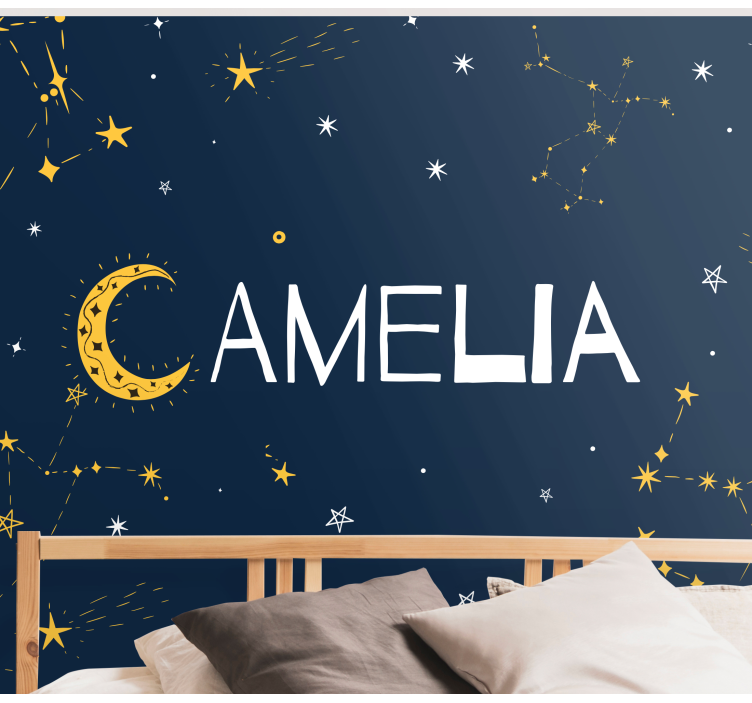 Cosmic Starry Night space wall mural - TenStickers