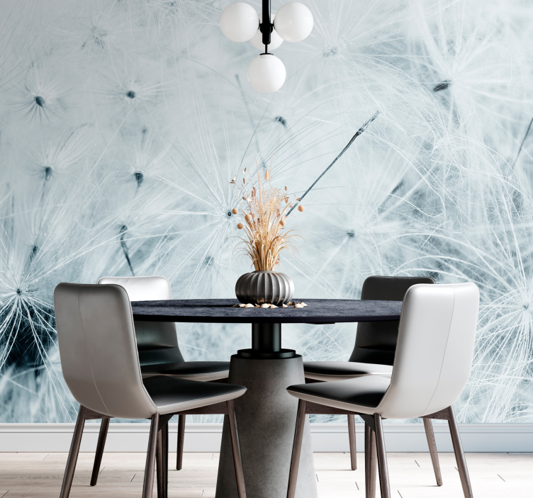 Dandelion wall mural delicate dandelion seeds - TenStickers