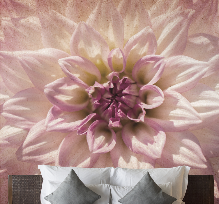 Delicate Pink Blossom flower wall mural - TenStickers