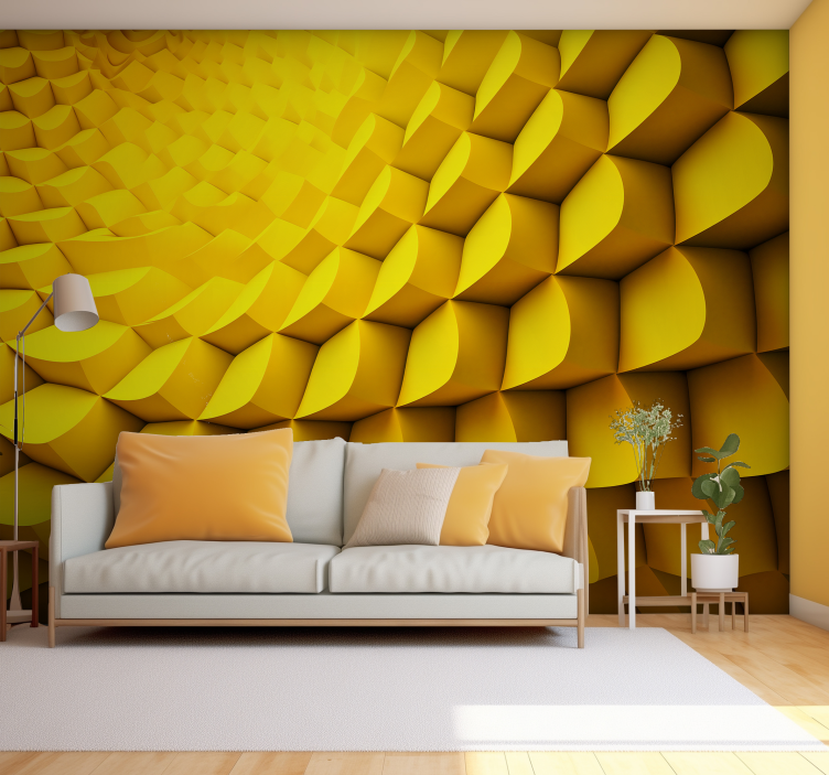 Futuristic art design 3D wall mural - TenStickers
