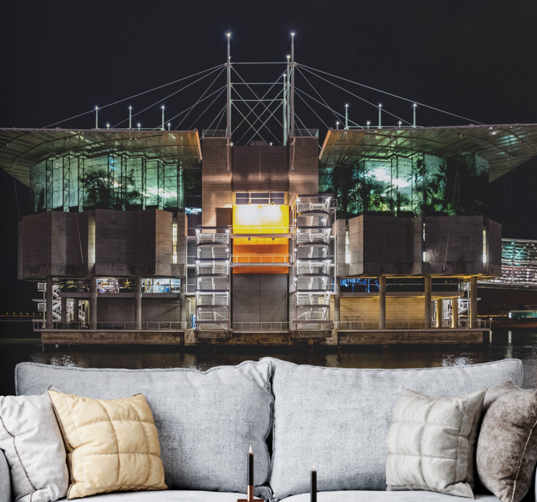 Futuristic Urban Architecture city wall mural - TenStickers