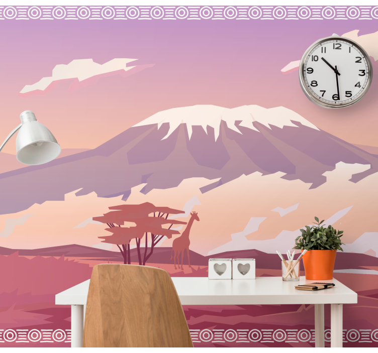 Savannah Painted Atmosphere african wall mural - TenStickers