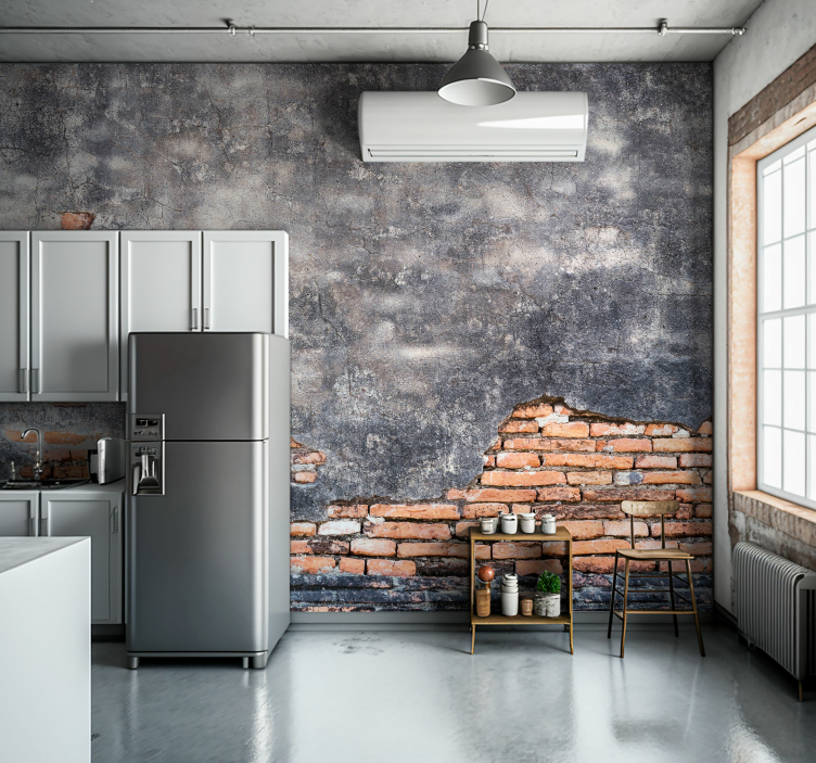 Grunge Wall Mural Wallpaper - TenStickers