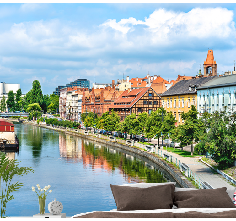 Heritage Urban Landscape Reflection city wall mural - TenStickers