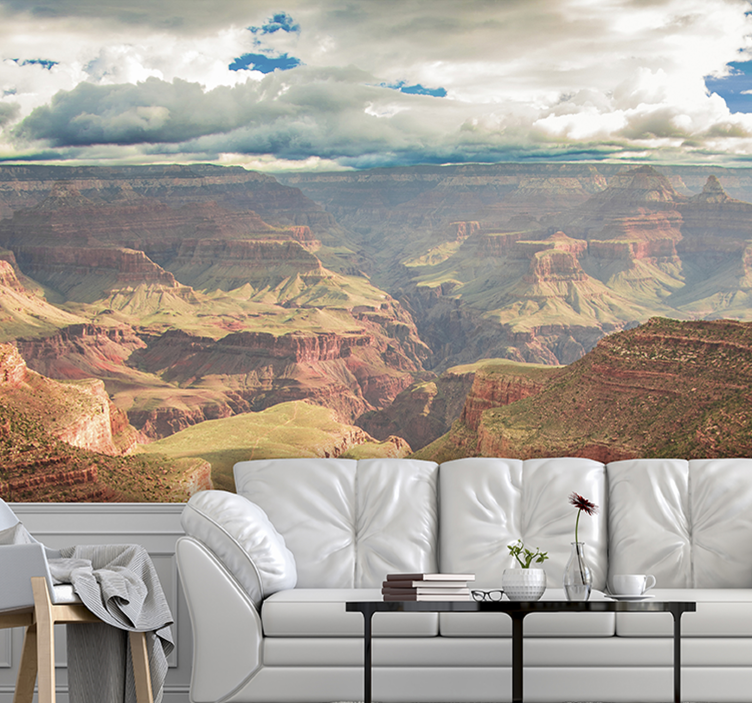 Majestic Canyon View landscape wall mural - TenStickers