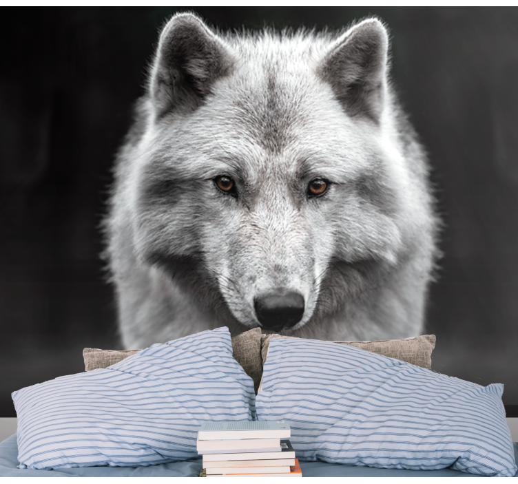 Majestic Wolf Portrait animals wall mural - TenStickers