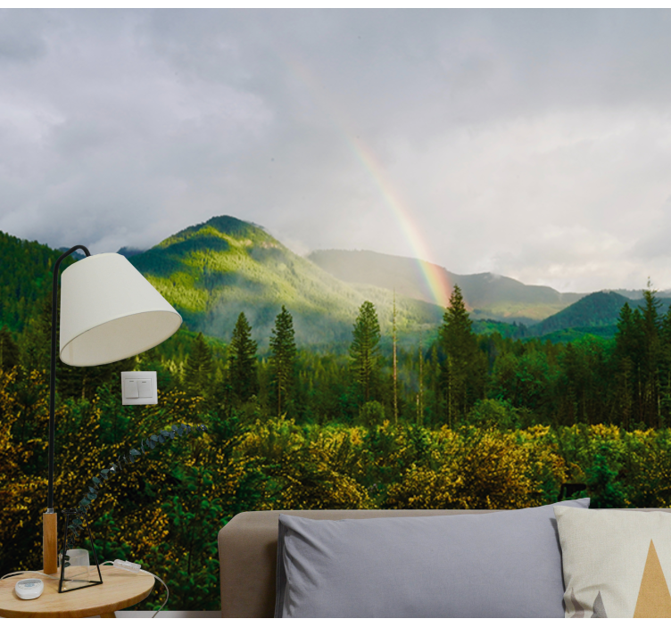 Mountainous Landscape View wall mural nature - TenStickers