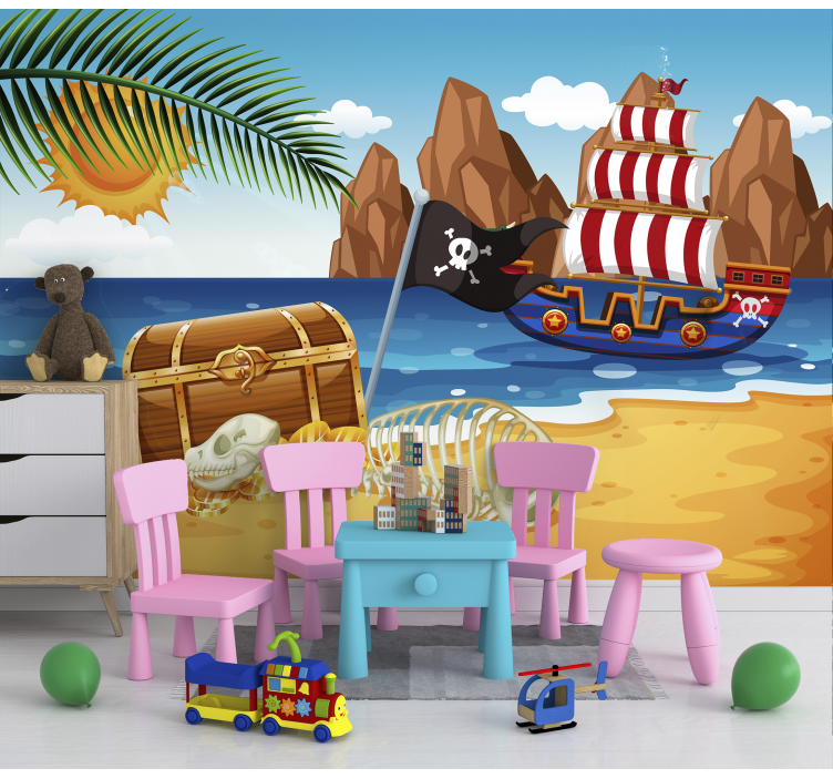 Pirate treasure Kids Murals - TenStickers