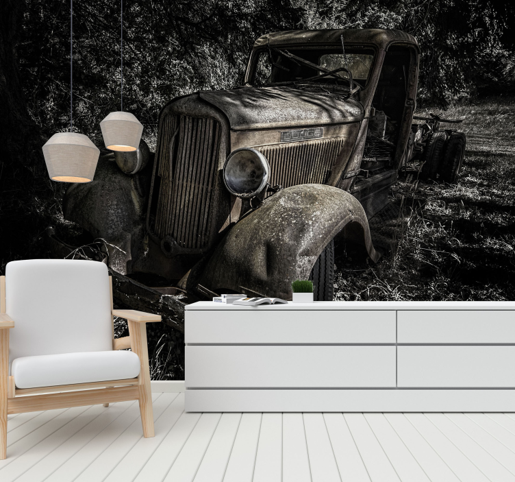 Rusty Vintage Truck wall mural vehicle - TenStickers