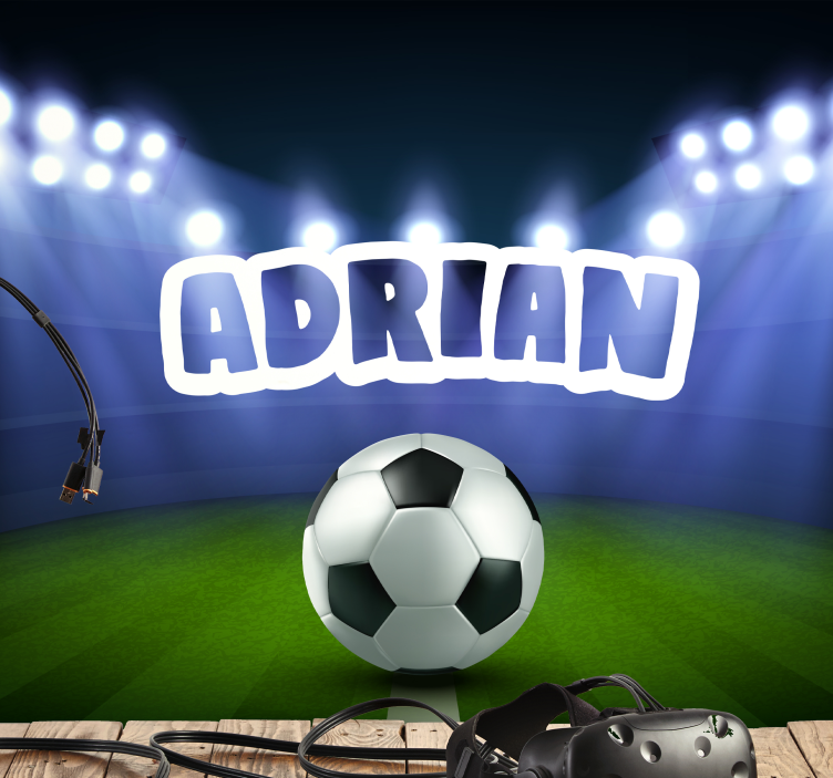 Soccer Field Celebration people wall mural - TenStickers