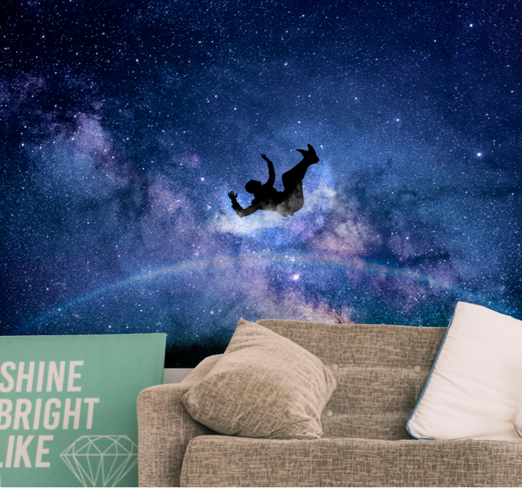 Space wall mural cosmic journey in the stars - TenStickers