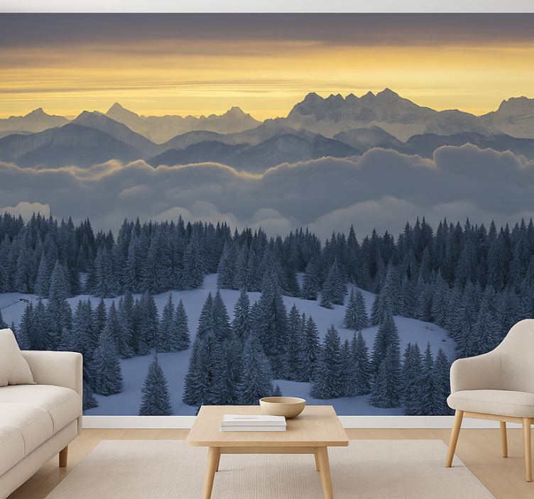 Swiss Alps – Aiguilles du Midi wall mural mountain - TenStickers