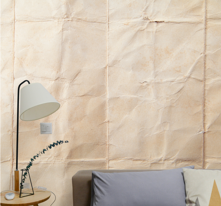 Texture wall mural crinkled paper design - TenStickers