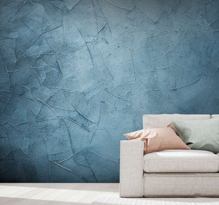 Blue surface texture wall mural - TenStickers