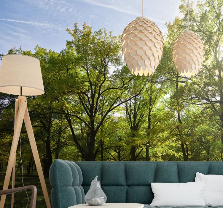 Wall mural nature lively leafy landscape - TenStickers