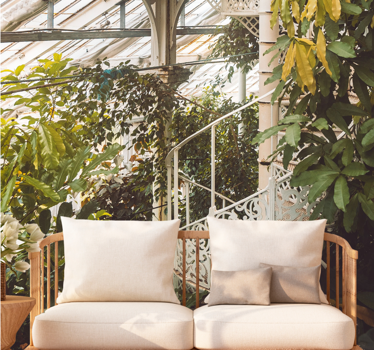 Wall mural nature lush greenery retreat - TenStickers